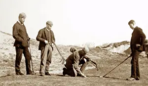 Teeing: Playing golf at St. Andrew, Scotland