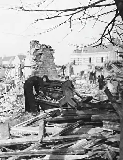 Battered: Playing a piano amid the destruction - The Blitz