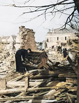 Battered: Playing a piano amid the destruction - The Blitz