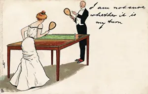 Playing Table Tennis - Edwardian - Etiquette