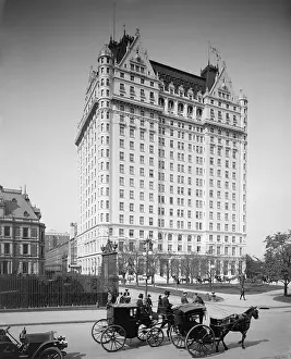 Lcgr1805: The Plaza Hotel photographed from the corner