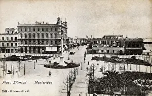 Plinth: Plaza Libertad, Montevideo, Uruguay, South America