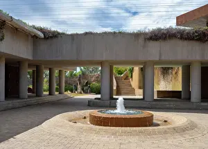 Concrete: Plaza, Waltraud winery, Bodegas Torres, Pacs del Penedes