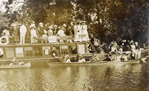Edwardians: Pleasure boat on the River Cam