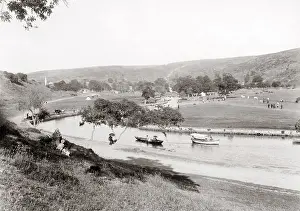 Douces: Pleasure boats on the Eaux Douces, Turkey, c.1890
