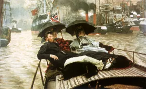 Departs: Pleasure Trip on Thames, by Tissot