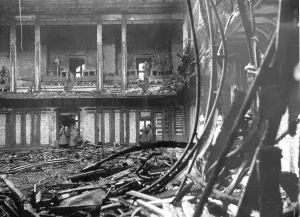 Plenary: Plenary hall after the Reichstag fire, 1933
