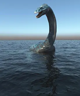 Loch: Plesiosaur dinosaur in its ocean habitat