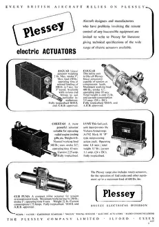 Actuators: Plessey Electric Actuators 1950