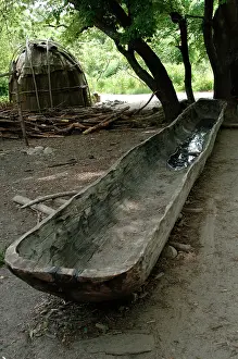 Plantation: Plimoth Plantation or Historical Museum. Canoe. Plymouth. Ma