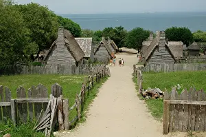 Plantation: Plimoth Plantation or Historical Museum. English village. Pl