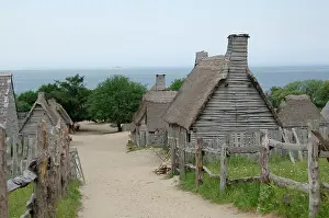Plantation: Plimoth Plantation or Historical Museum. English village. Pl