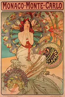 Mucha: PLM poster for Monaco and Monte Carlo