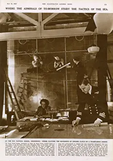 May17: Plotting room at the Royal Naval tactical school, Greenwich