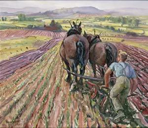 Ploughman: Ploughing Clay Land