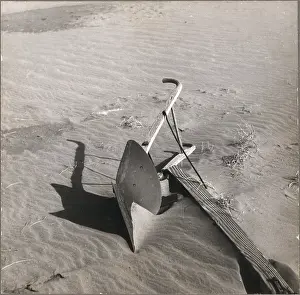 Lcgrn: Plow covered by sand, Cimarron County, Oklahoma, ?