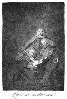 Pluck: How they pluck her! Artist: Francisco Goya