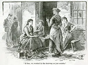 Plucking: PLUCKING RABBIT FUR 1895