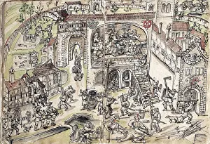 Robbing: Plundering of Weissenau monastry