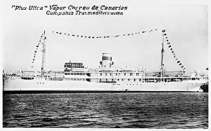 Mailboat: Plus Ultra steamer, Canary Islands