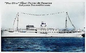 Mailboat: Plus Ultra steamer, Canary Islands