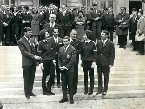 Matignon: PM Georges Pompidou and Winter Olympics team, Paris