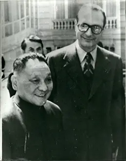 Teng: PM Jacques Chirac and Deng Xiaoping of China, in Paris