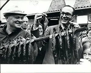 Smoked: PM Jacques Chirac with herring in Copenhagen, Denmark