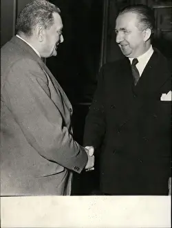 Pella: PM Joseph Laniel and Giuseppe Pella of Italy