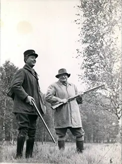 Rambouillet: PM Joseph Laniel in shooting party, Rambouillet, France
