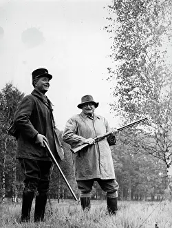 Rambouillet: PM Joseph Laniel in shooting party, Rambouillet, France