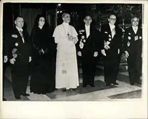 Gandolfo: PM Papagos of Greece received by Pope in Rome