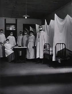 Bacterial: An pneumonia ward at the U. S. Army Base ?