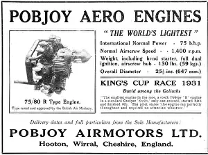 Pobjoy: Pobjoy 75/85 HP Aero Engine - Kings Cup