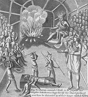 Colonist: Pocahontas Pleading for Smith's Life