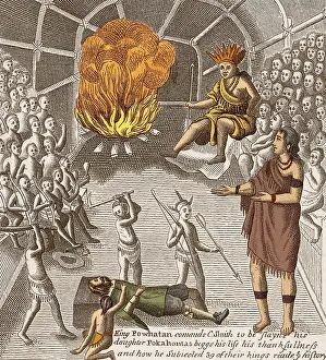 Colonist: Pocahontas Pleading for Smith's Life