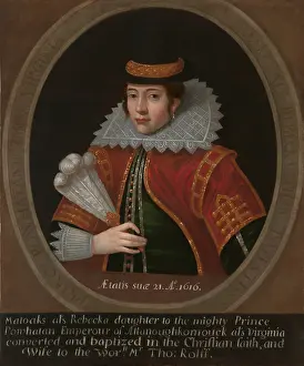 Pocahontas: Pocahontas sat for a painted portrait while