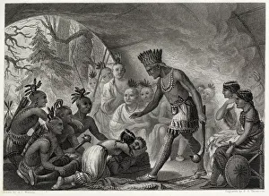 1607: Pocahontas saves Captain John Smith