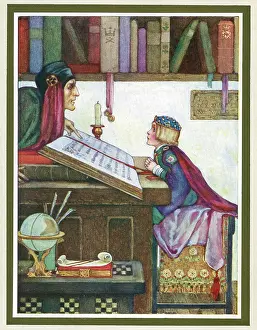 Bookshelf: Poems of Childhood -- boy and tutor