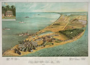 C1864: Point Lookout, Md - View of Hammond Genl. Hospital & U.S. Ge