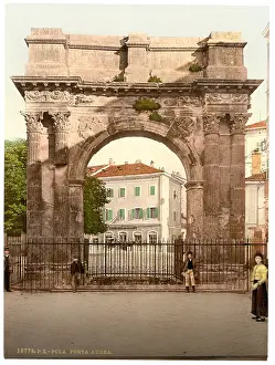 Pola: Pola, Aurea Gate, Istria, Austro-Hungary
