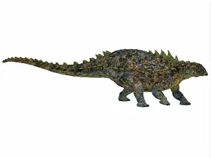 Ankylosaur: Polacanthus dinosaur, side profile