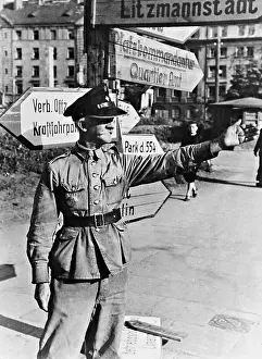 Directions: Poland traffic policeman, 1944