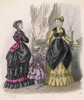 Polonaise: POLANIASE DRESS 1868