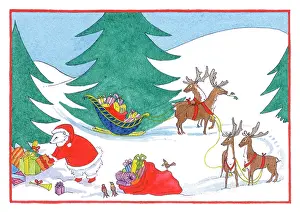Newcome: Polar Bear Father Christmas & sacks of presents