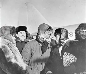 Explorers: Polar station North Pole-4 in Arctic