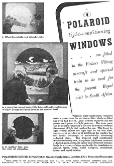 Polaroid: Polarizers Polaroid Light-Conditioning Aircraft Windows