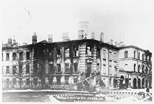Stormed: POLICE ARCHIVE TORCHED