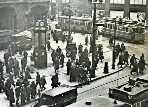 Unemployed: Police clearing a street, 1930