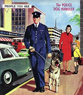 Look & Learn Nursery Material: The Police Dog Handler
